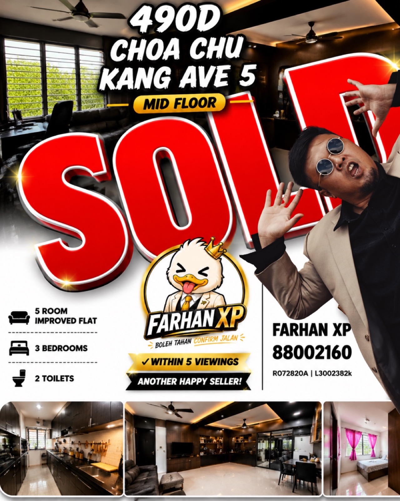 490D Choa Chu Kang Avenue 5 sold in one month
